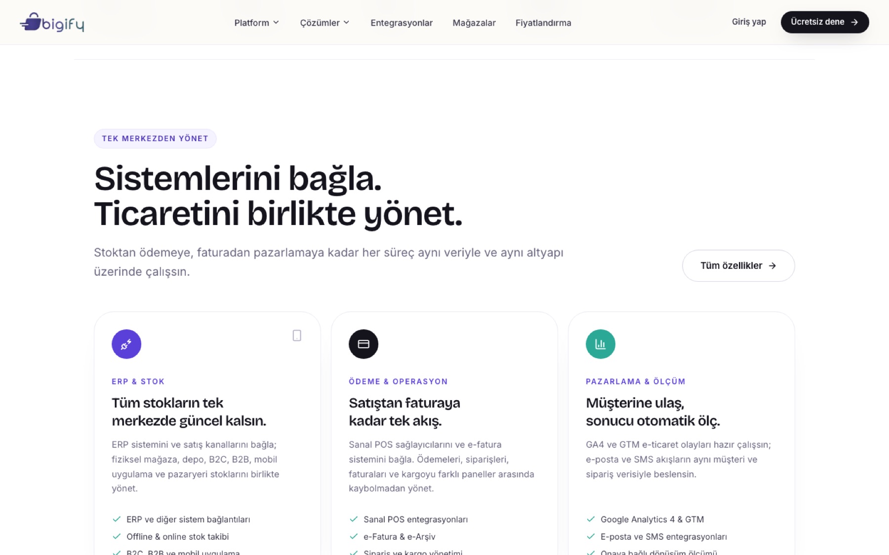 Bigify: Connect ERP, payments, invoicing and marketing on one data layer